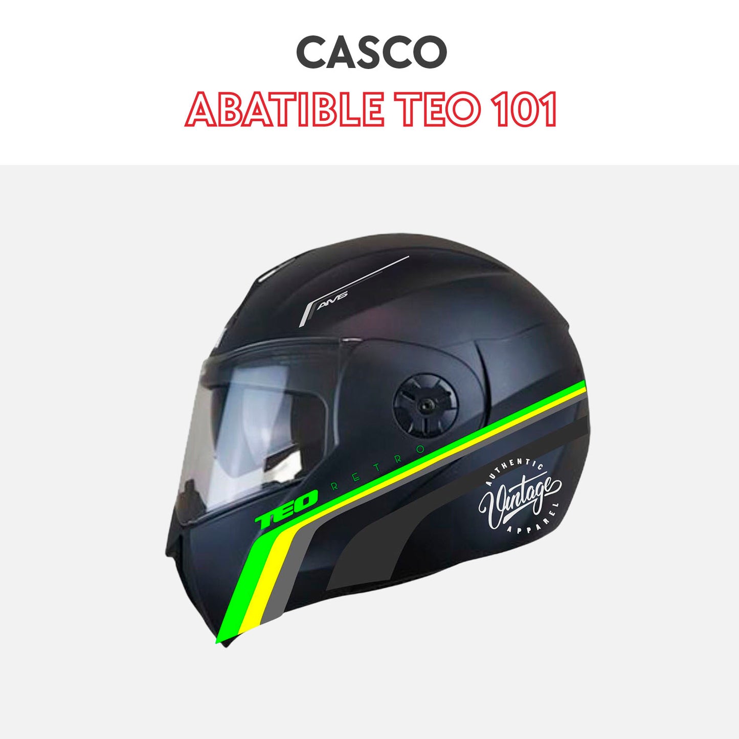 Casco abatible