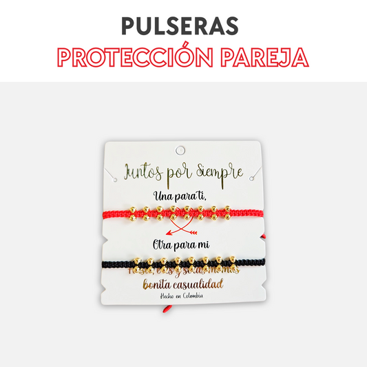 Pulseras protección pareja