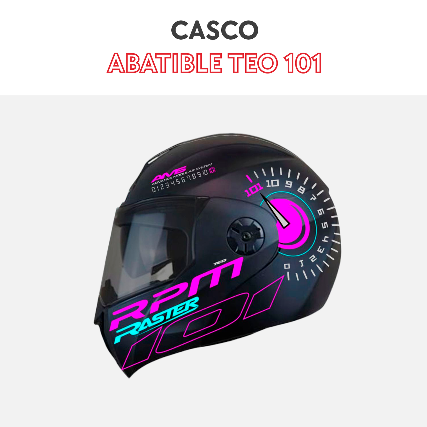 Casco abatible