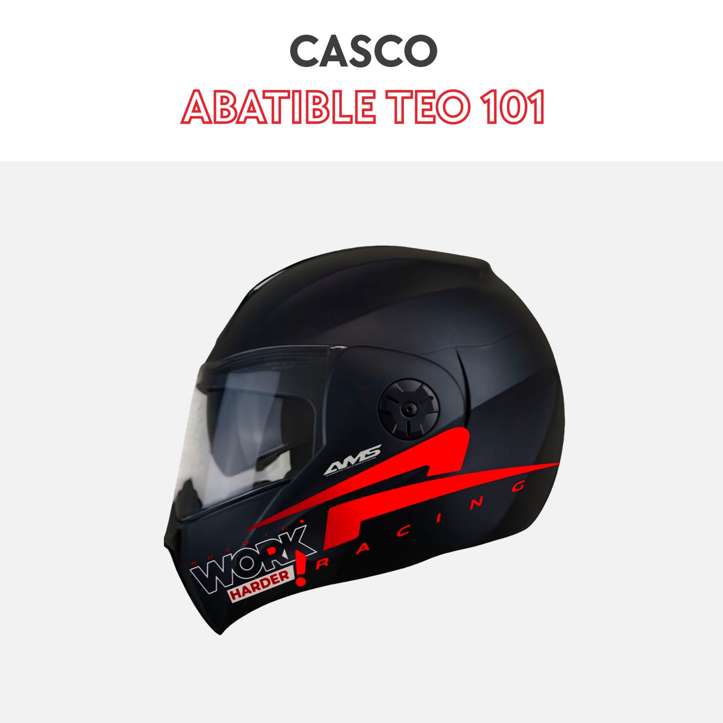 Casco abatible