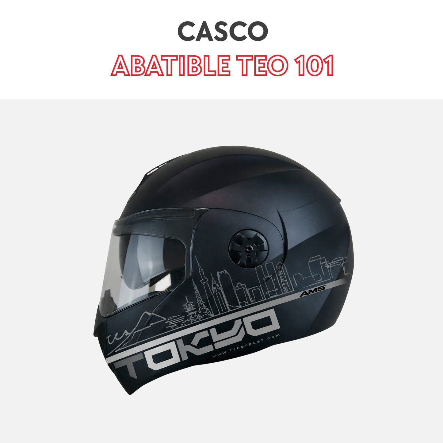 Casco abatible